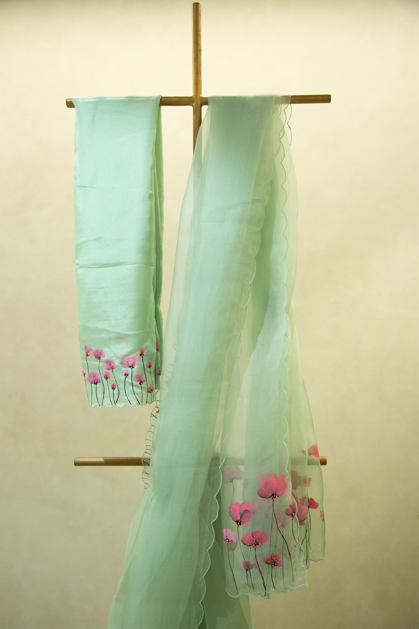 Organza Tulip Painted Saree