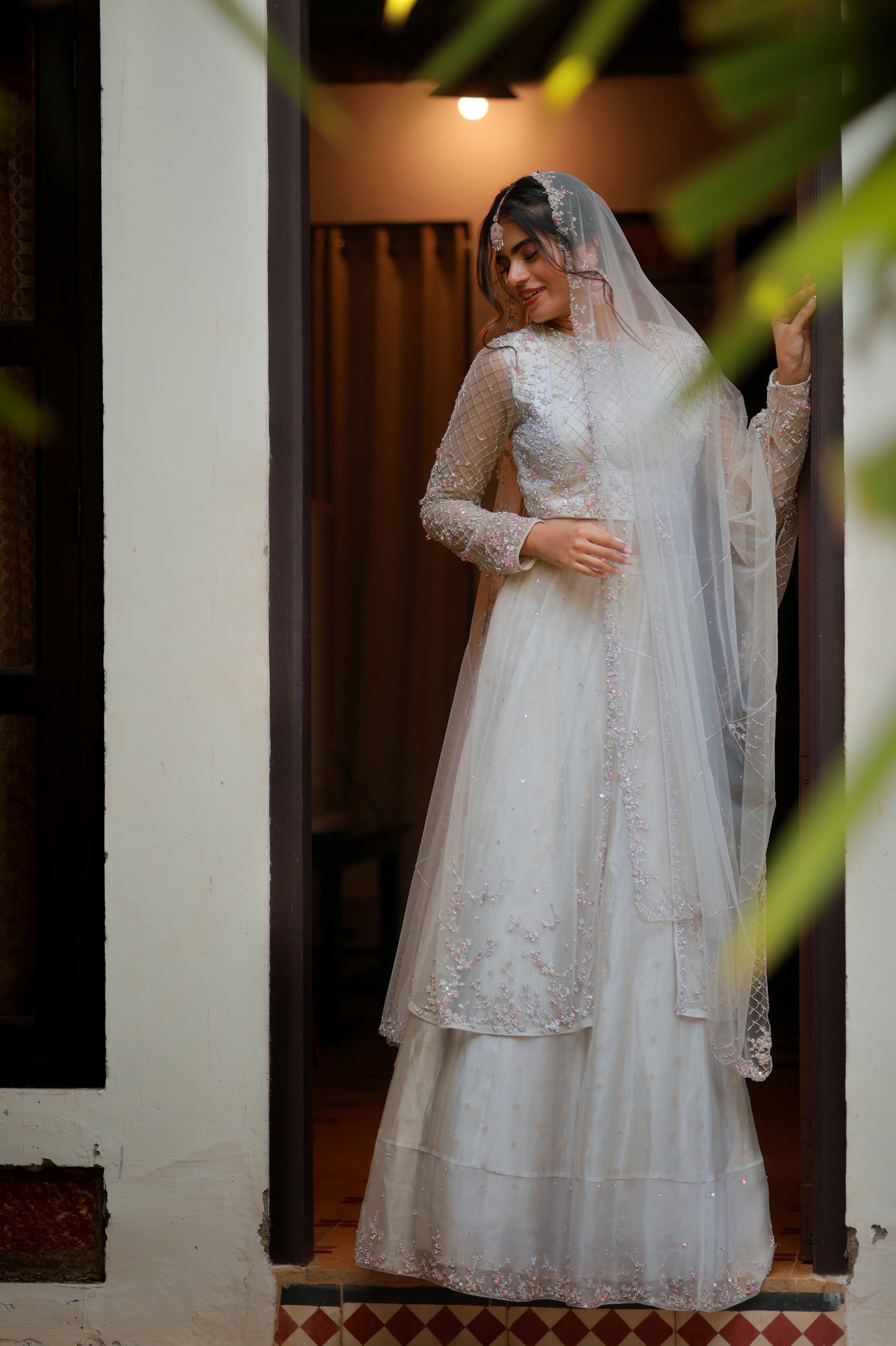 Paris handcrafted bridal lehenga