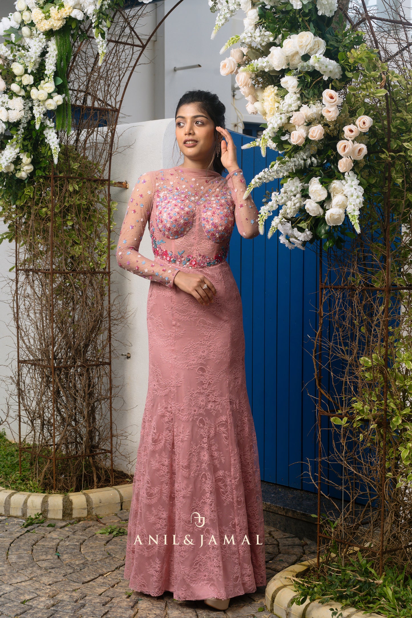 PARIS PINK STUNNING SHEATH GOWN