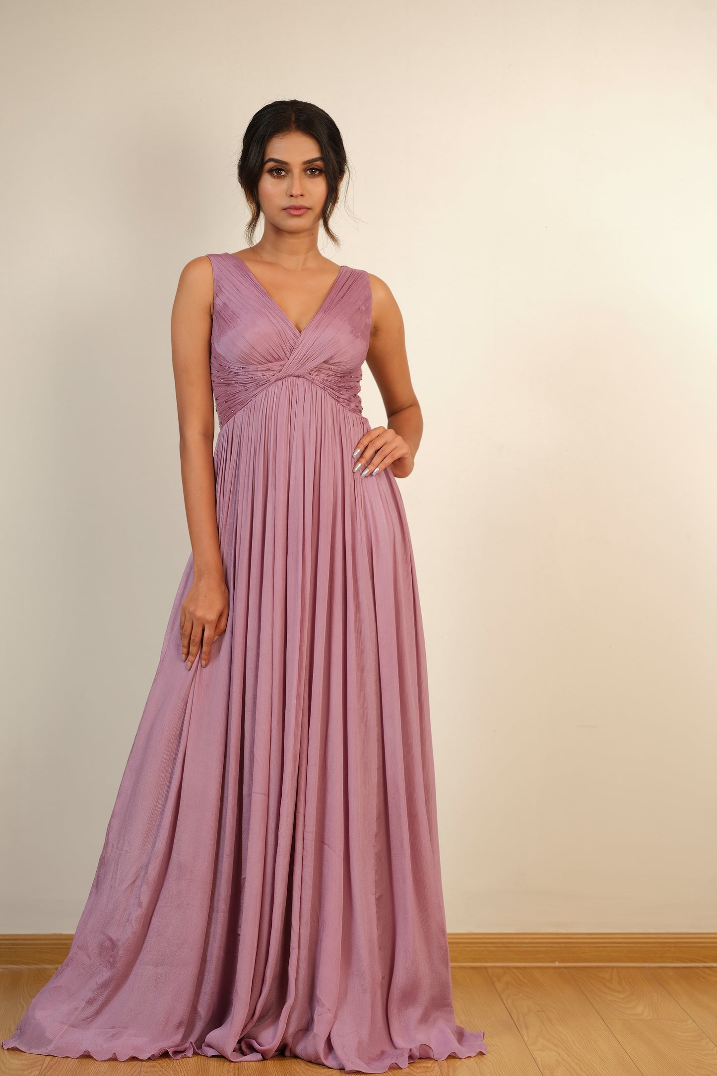 Paris draped gown