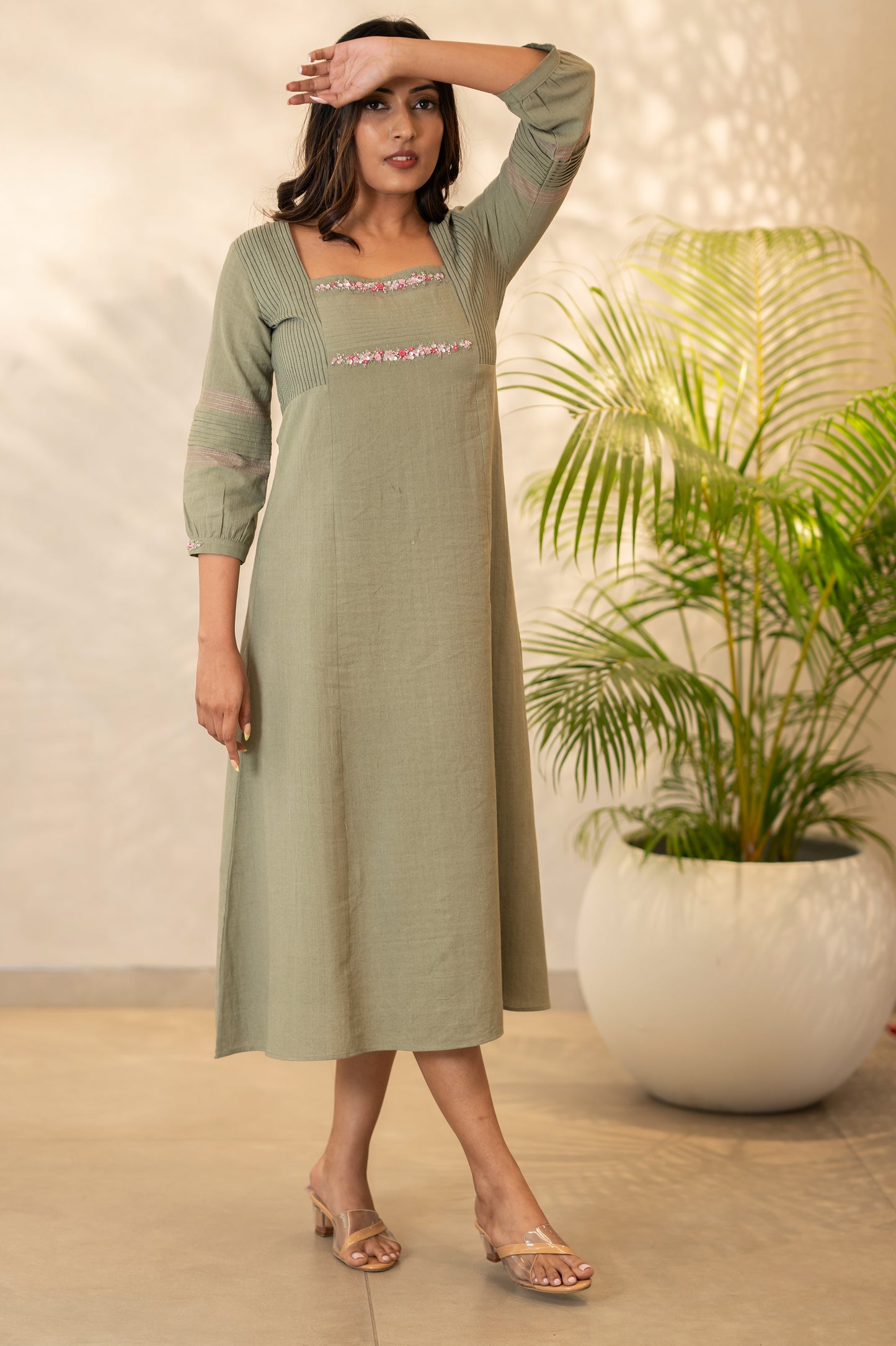 Laurel Olive Green Kurta