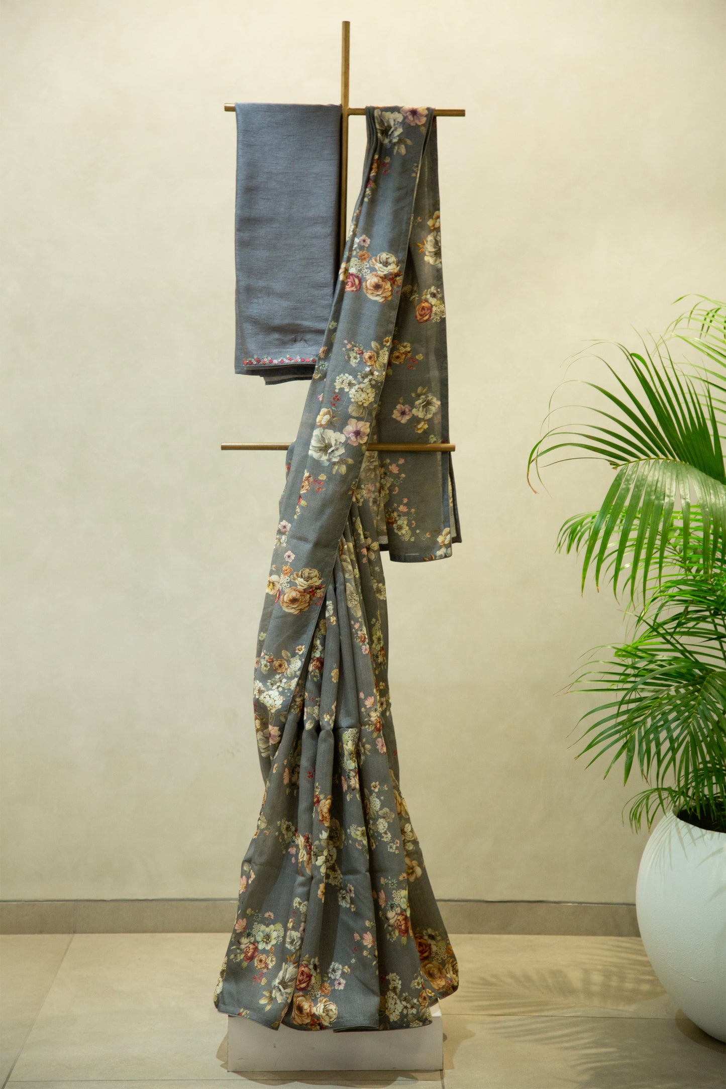 Printed Chanderi Silk Saree