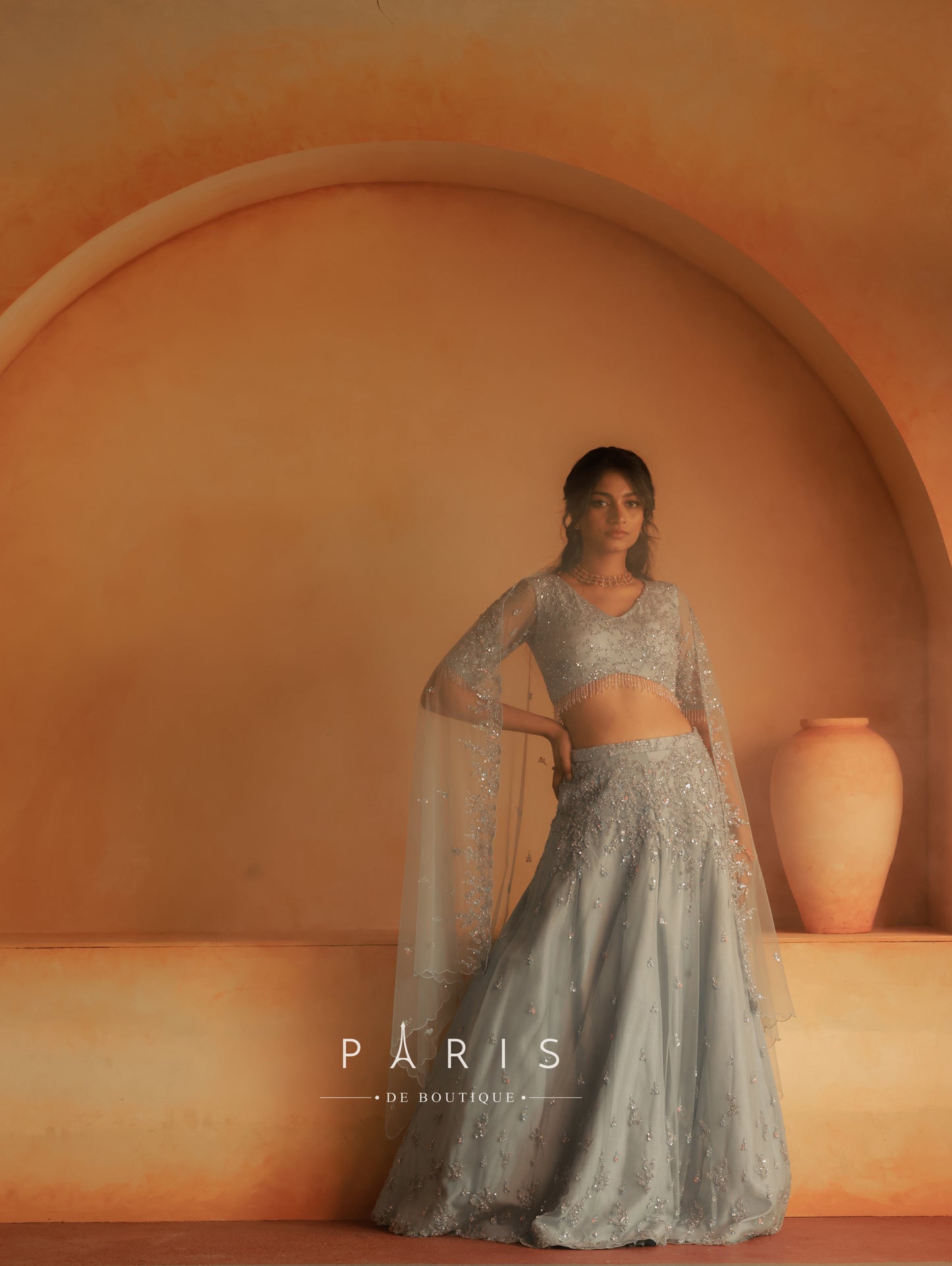 Embroidered bridal lehengas