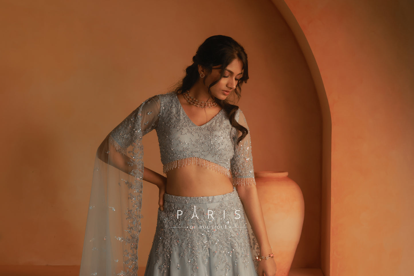 Embroidered bridal lehengas