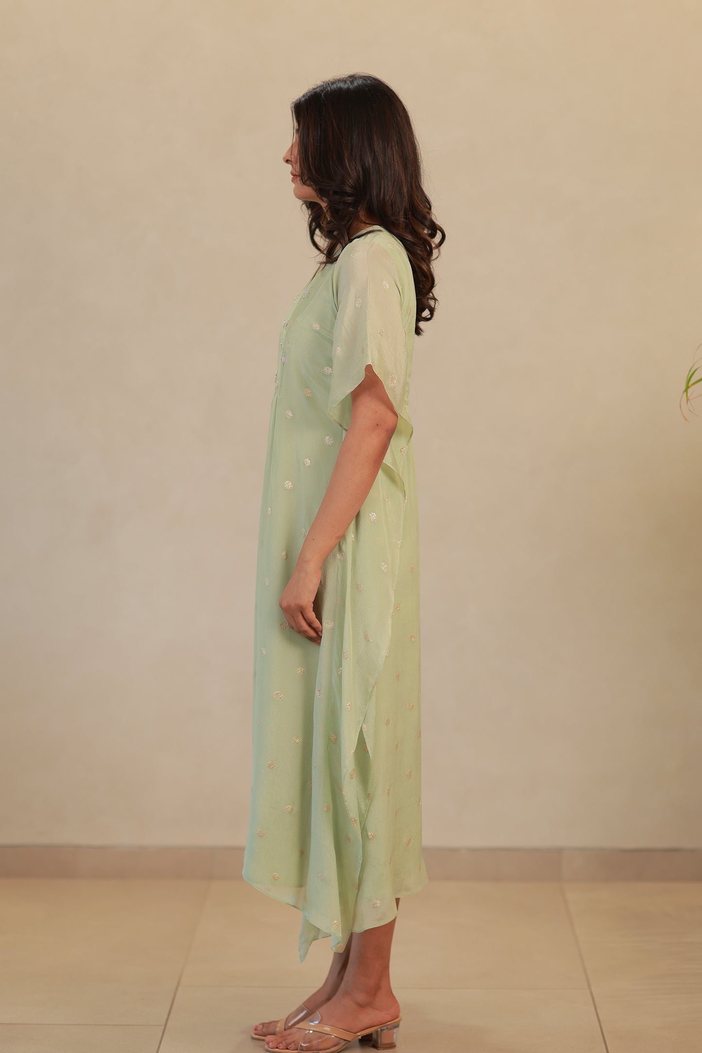 Pista green Kaftan