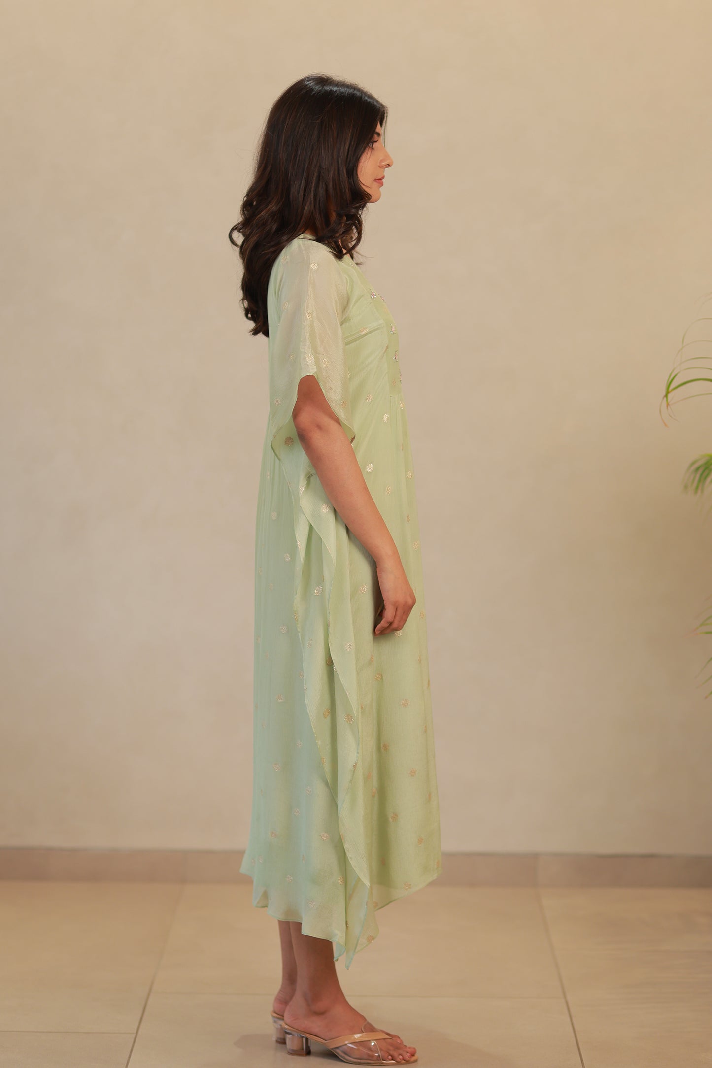 Pista green Kaftan