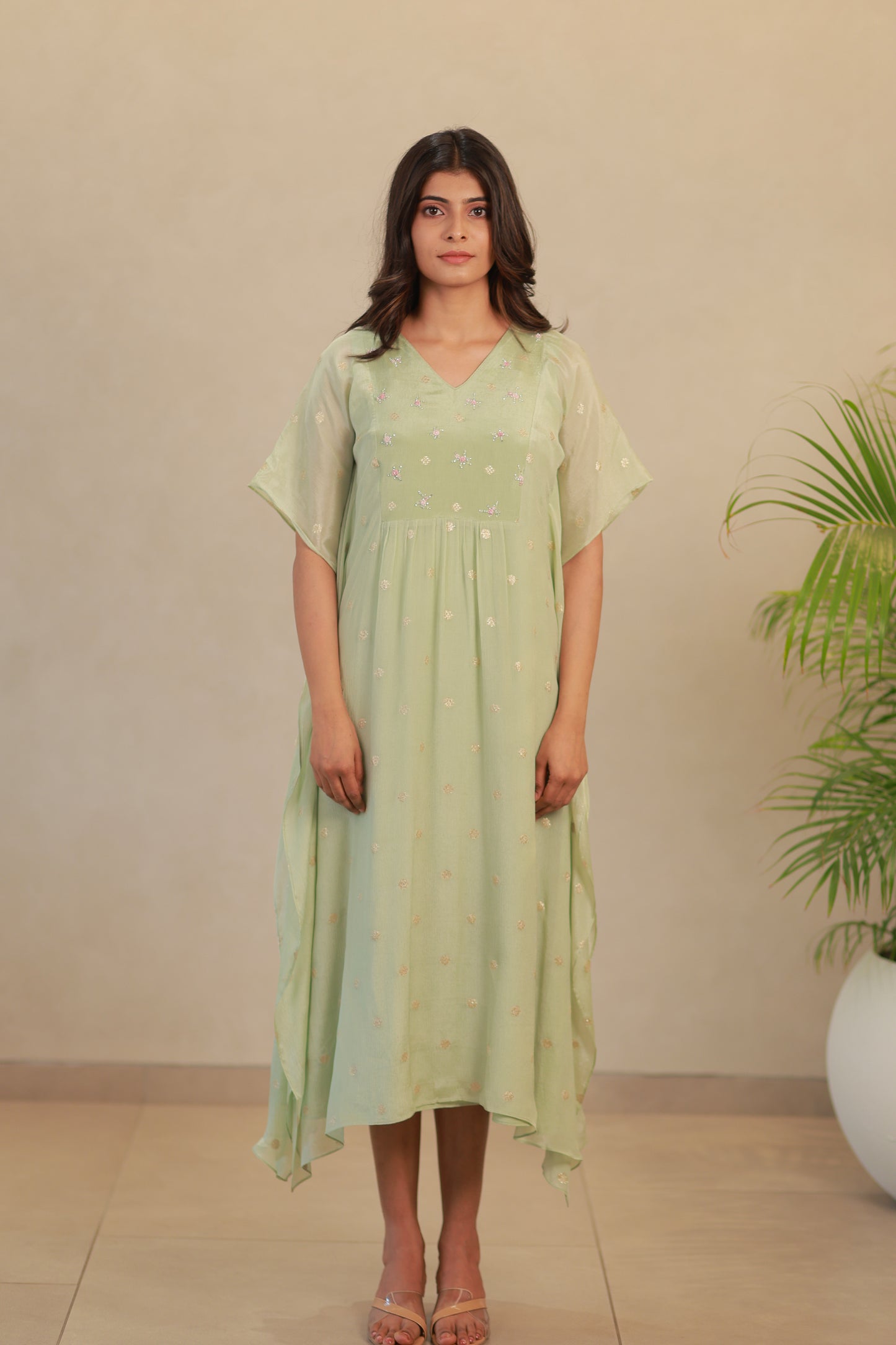 Pista green Kaftan