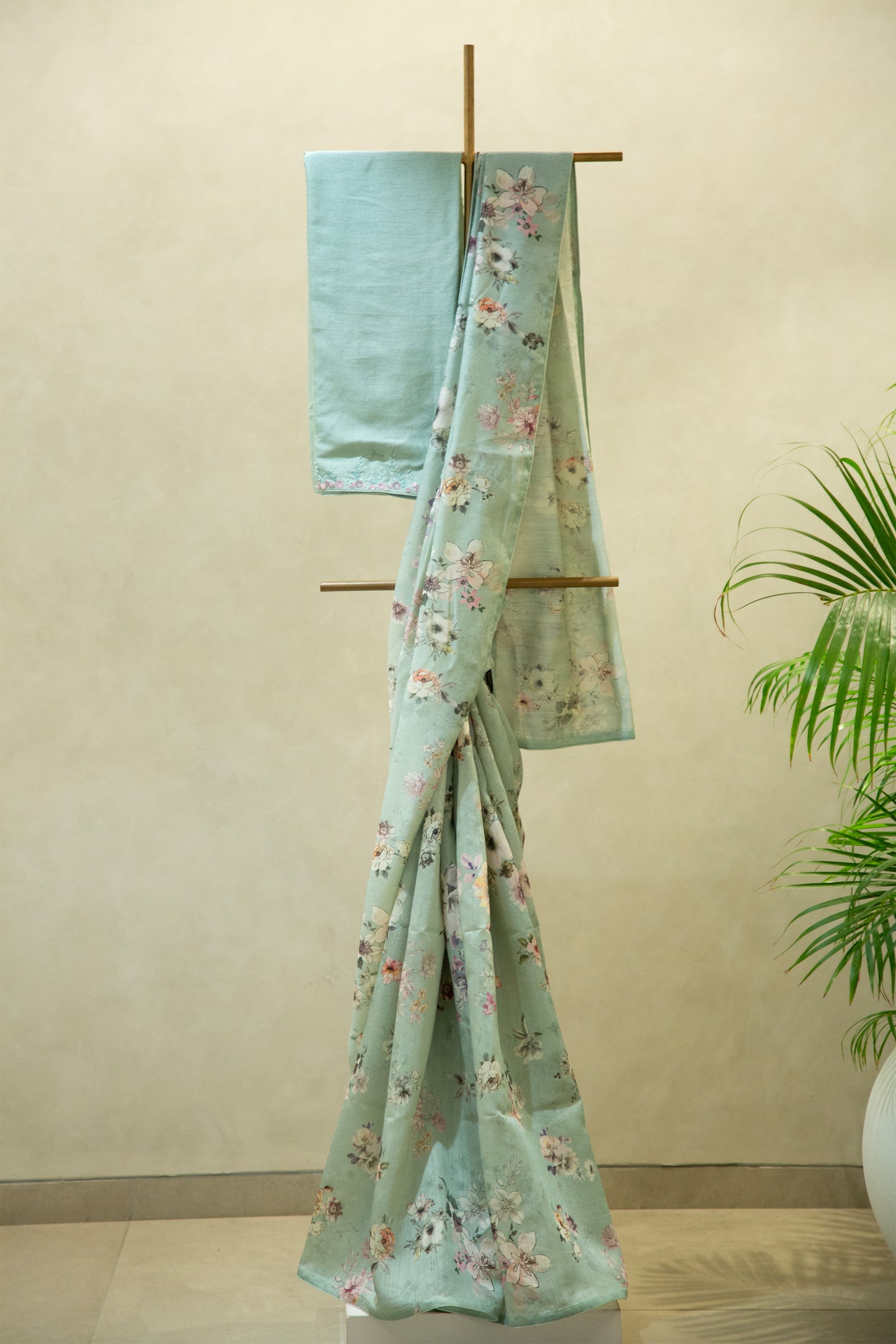 Chanderi Printed  Saree