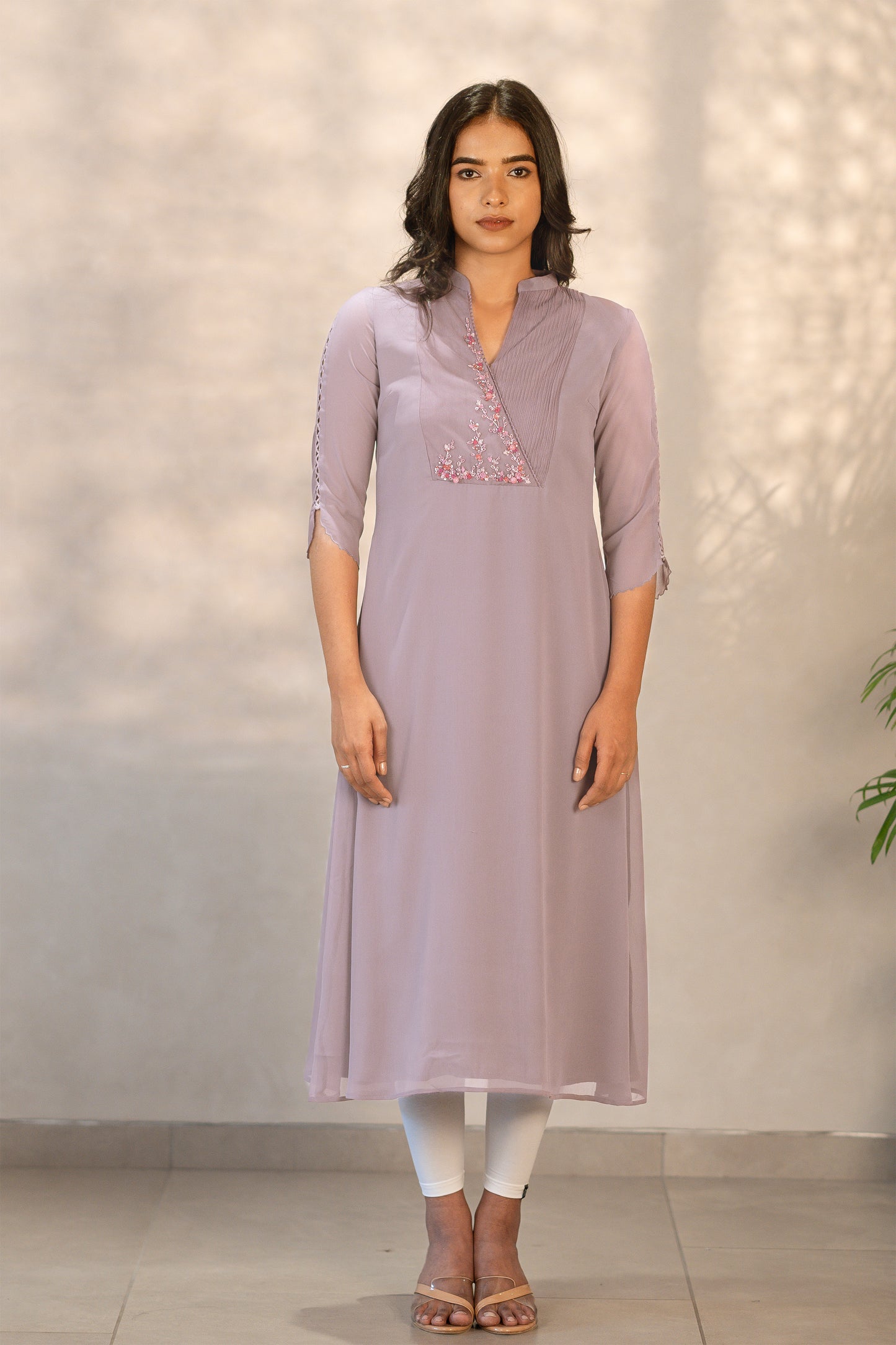 Georgette Embroidery Kurti