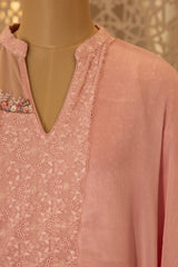 Georgette Embroidery Semi Stitched Salwar Set