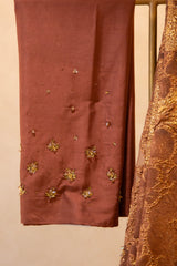 Turkish Organza Saree With Hand Embroidery