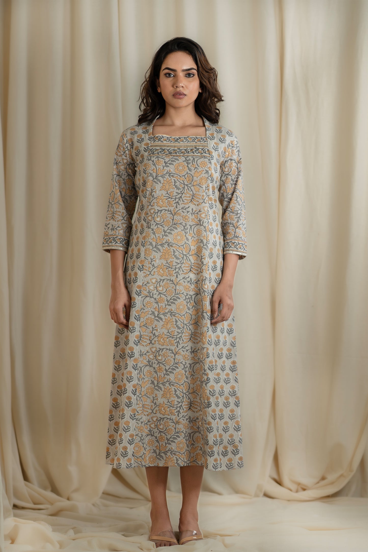 Embroidered Printed Cotton Kurti