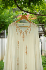 Off-White - Georgette Kaftan with Shantoon Slip